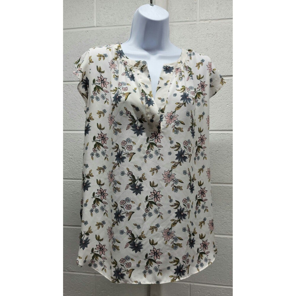 LOFT Women's Blouses Top Long Sleeve  & Short Sleeve LOT of 3 Large